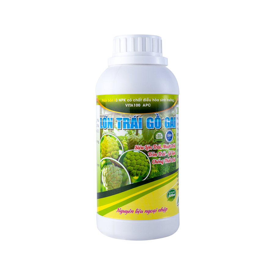 NPK COMPOUND FOLIAR FERTILIZER CONTAINING GROWTH STIMULANTS  VITA100 APC - BIG & SUCCESSFULLY PRICKLY (FOR CUSTARD-APPLE)