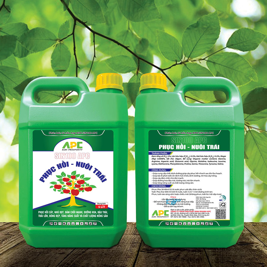 NPK COMPOUND FOLIAR FERTILIZER SIN100 APC - RESTORE AND BEAR FRUIT